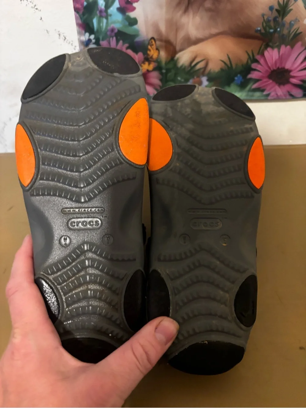 CROCS sandals slip reliable